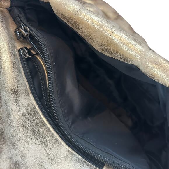 Think Royln Gold Crossbody With Chain Strap and Striped Strap - Picture 6 of 8